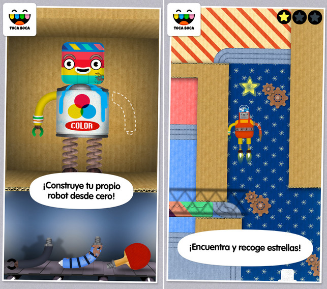 Aplicación infantil para iPhone y iPad Toca Robot Lab