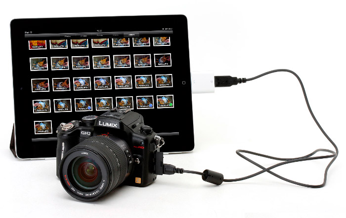 Como importar fotos desde una cámara al iPad