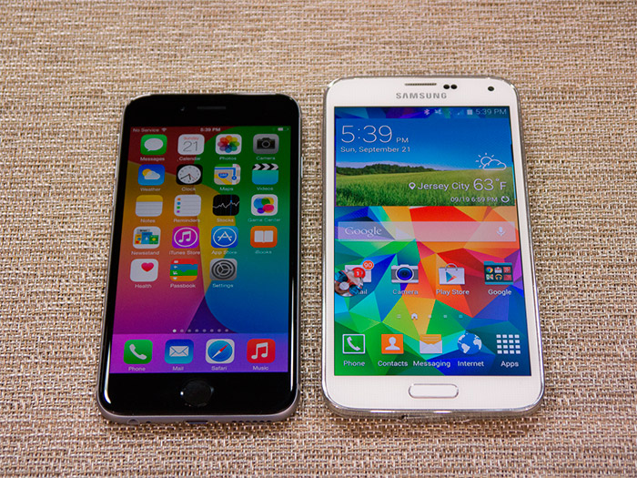 Comparativa iPhone 6 vs Samsung S5