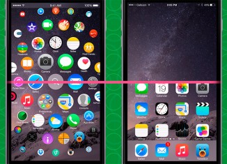 Comparativa interfaz en iPhone