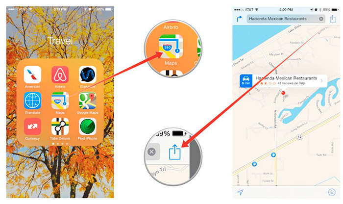 Compartir tu ubicación con iOS 8