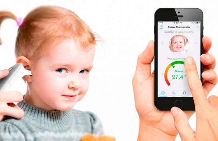 Termómetro inteligente para bebés Swaive